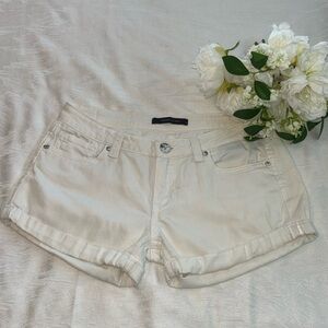 Vigoss Studio White Denim Shorts